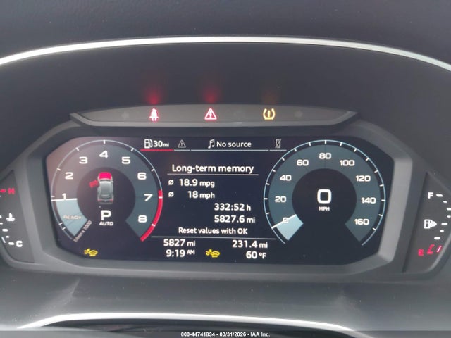 Продажа на аукционе авто 2025 Audi Q3 Premium 45 Tfsi S Line Quattro Tiptronic, vin: WA1EECF33S1074918, номер лота: 44741834