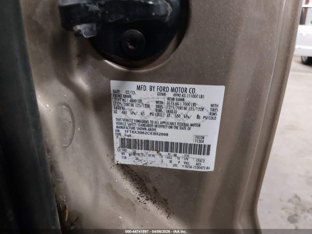 Продажа на аукционе авто 2012 Ford F-350 Xlt, vin: 1FT8X3B62CEB52998, номер лота: 44741997