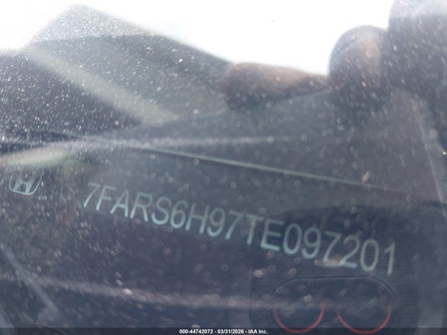 2026 Honda Cr-v Hybrid Awd Sport Touring მანქანა იყიდება აუქციონზე, vin: 7FARS6H97TE097201, აუქციონის ნომერი: 44742072