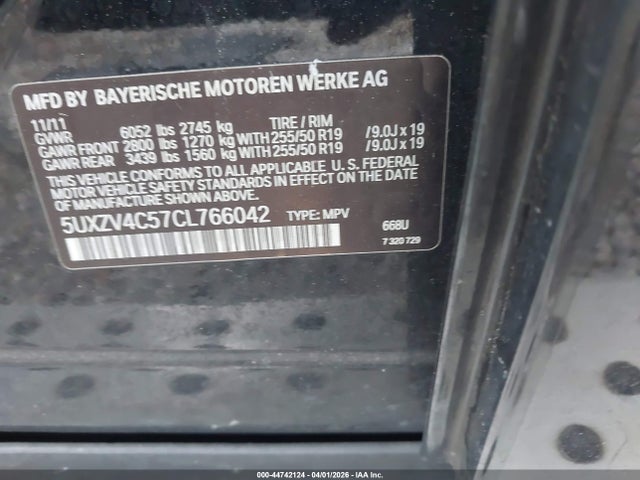 Aukcja sprzedaży 2012 Bmw X5 Xdrive35i/xdrive35i Premium/xdrive35i Sport Activity, vin: 5UXZV4C57CL766042, numer aukcji: 44742124