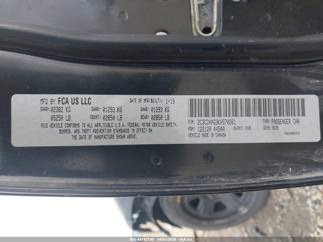 2019 DODGE CHARGER 2C3CDXAG3KH570261 Photo 8