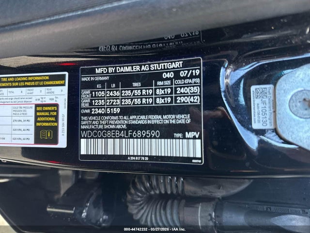 2020 MERCEDES-BENZ GLC 300 WDC0G8EB4LF689590 Photo 8