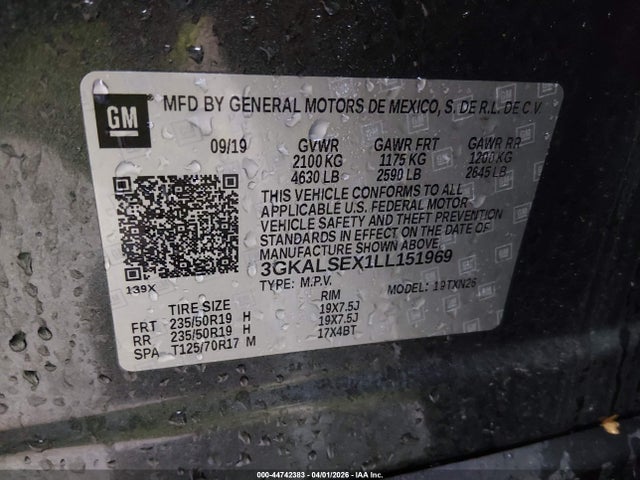 2020 Gmc Terrain Fwd Denali მანქანა იყიდება აუქციონზე, vin: 3GKALSEX1LL151969, აუქციონის ნომერი: 44742383