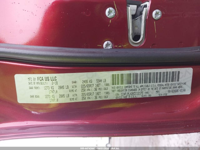 2019 JEEP CHEROKEE 1C4PJMLX2KD112175 Photo 8