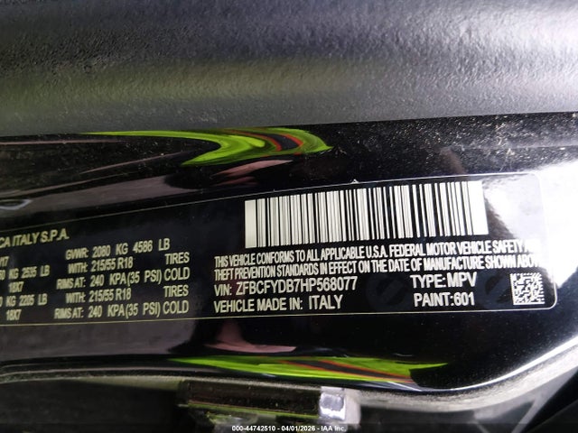 2017 FIAT 500X ZFBCFYDB7HP568077 Photo 8