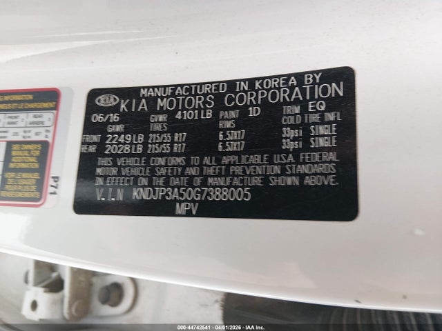 2016 KIA SOUL KNDJP3A50G7388005 Photo 8