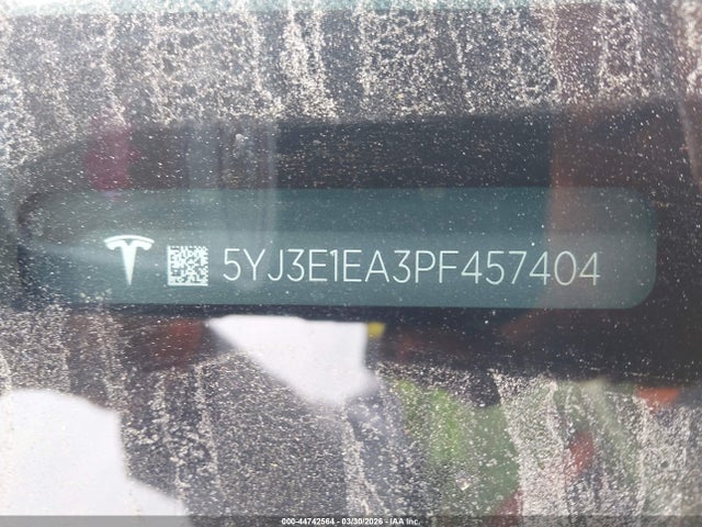44742564 :رقم المزاد ، 5YJ3E1EA3PF457404 vin ، 2023 Tesla Model 3 Rear-wheel Drive مزاد بيع