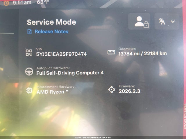 Продажа на аукционе авто 2025 Tesla Model 3 Long Range Rear-wheel Drive/standard Rear-wheel Drive, vin: 5YJ3E1EA2SF970474, номер лота: 44742626