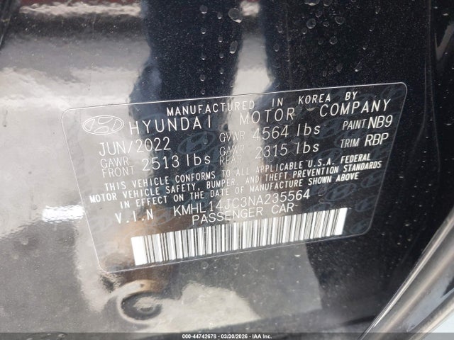 KMHL14JC3NA235564 Hyundai Sonata N Line
