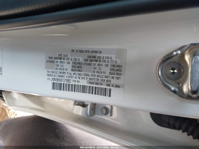 Aukcja sprzedaży 2025 Mazda Cx-90 3.3 Turbo Preferred Package, vin: JM3KKBHD4S1215553, numer aukcji: 44742679