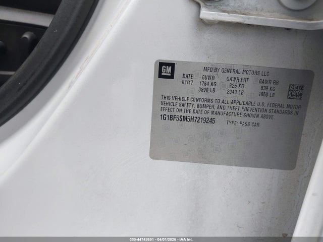 2017 CHEVROLET CRUZE 1G1BF5SM5H7219245 Photo 8