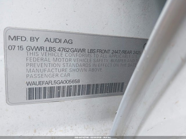 2016 AUDI A4 WAUEFAFL5GA005658 Photo 8