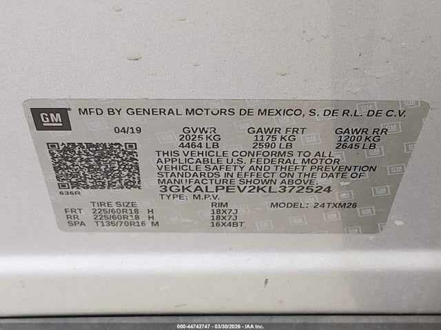 GMC Terrain Slt 2019 3GKALPEV2KL372524 Image 9