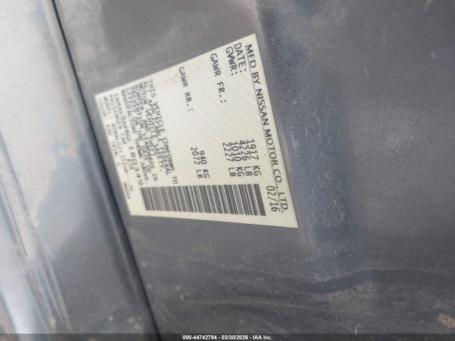 1N4AL3AP8GC180349 Nissan Altima 2.5 S