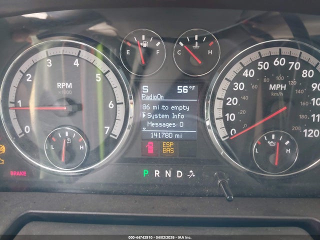 44742910 :رقم المزاد ، 1D3HB18T69S730067 vin ، 2009 Dodge Ram 1500 Slt/sport/trx مزاد بيع