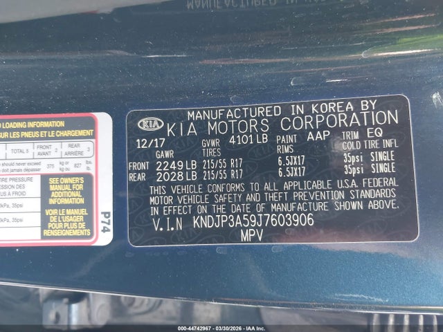 Продаж на аукціоні авто 2018 Kia Soul +, vin: KNDJP3A59J7603906, номер лоту: 44742967