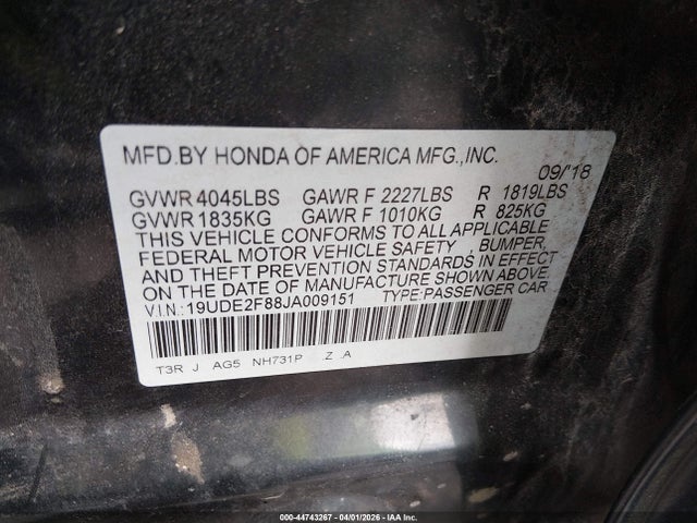 2018 ACURA ILX 19UDE2F88JA009151 Photo 8