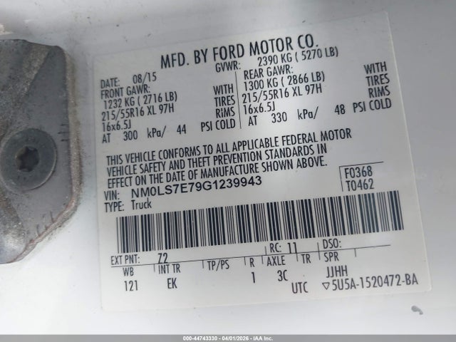 Ford Transit Connect Xl 2016 NM0LS7E79G1239943 Image 9