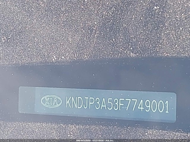 2015 Kia Soul + მანქანა იყიდება აუქციონზე, vin: KNDJP3A53F7749001, აუქციონის ნომერი: 44743385