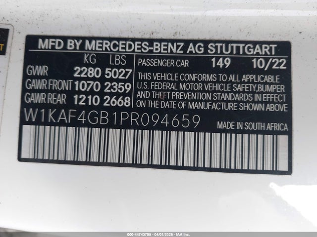 2023 MERCEDES-BENZ C 300 W1KAF4GB1PR094659 Photo 8