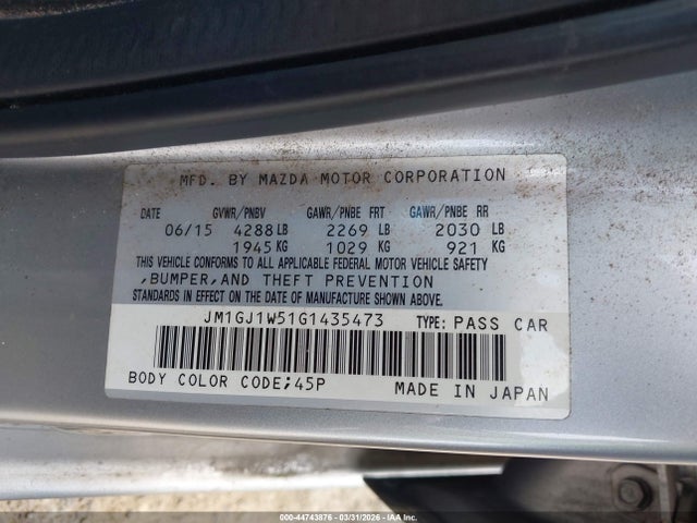 2016 MAZDA MAZDA6 JM1GJ1W51G1435473 Photo 8
