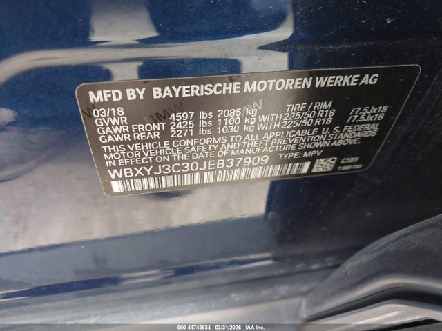 2018 BMW X2 WBXYJ3C30JEB37909 Photo 8