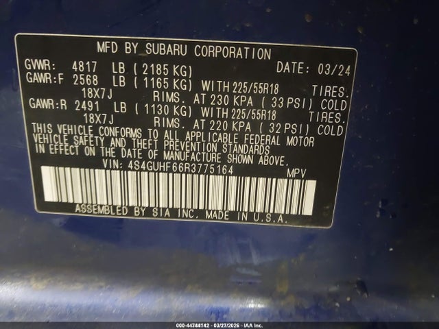 2024 SUBARU CROSSTREK 4S4GUHF66R3775164 Photo 8