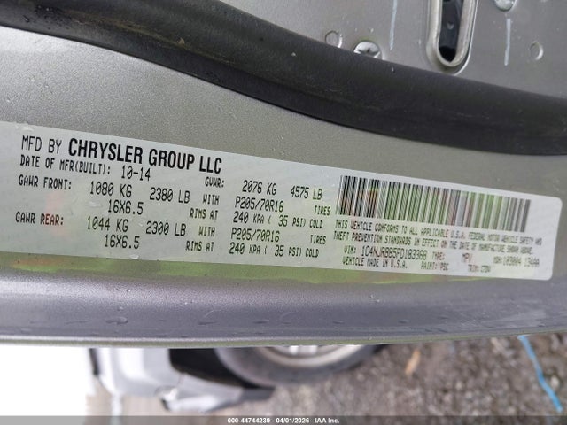 Aukcja sprzedaży 2015 Jeep Patriot Sport, vin: 1C4NJRBB5FD183368, numer aukcji: 44744239