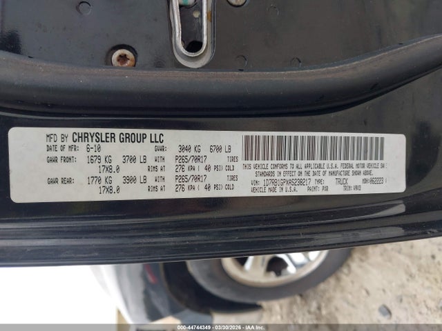 Продаж на аукціоні авто 2010 Dodge Ram 1500 St, vin: 1D7RB1GPXAS238217, номер лоту: 44744349