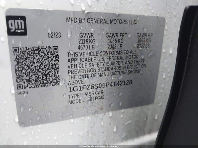 Aukcja sprzedaży 2023 Chevrolet Bolt Euv Fwd Premier, vin: 1G1FZ6S05P4142128, numer aukcji: 44744354