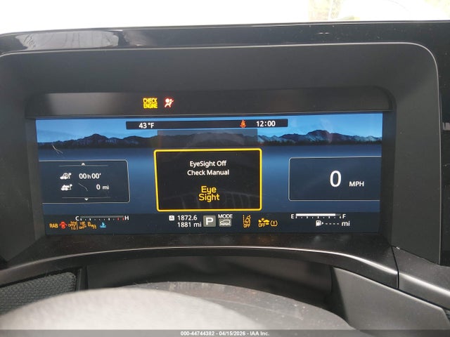 2026 Subaru Outback Premium მანქანა იყიდება აუქციონზე, vin: JF2BUPAD7TY499605, აუქციონის ნომერი: 44744382