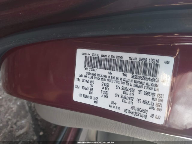 Продаж на аукціоні авто 2002 Chrysler Town & Country Lx, vin: 2C4GP44362R676595, номер лоту: 44744449