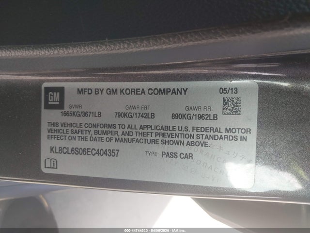Chevrolet Spark Ev 2lt 2014 KL8CL6S06EC404357 Image 9