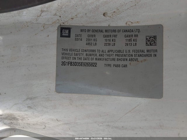 2014 CHEVROLET CAMARO 2G1FB3D35E9265822 Photo 8