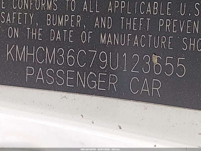 2009 HYUNDAI ACCENT KMHCM36C79U123655 Photo 8