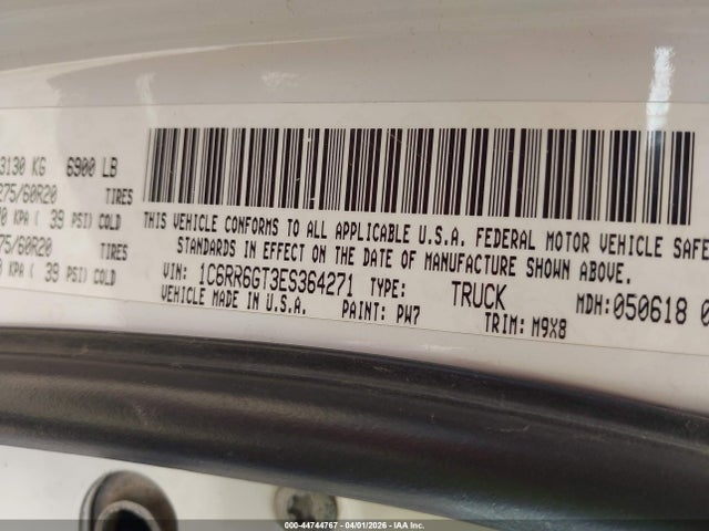 2014 RAM 1500 1C6RR6GT3ES364271 Photo 8