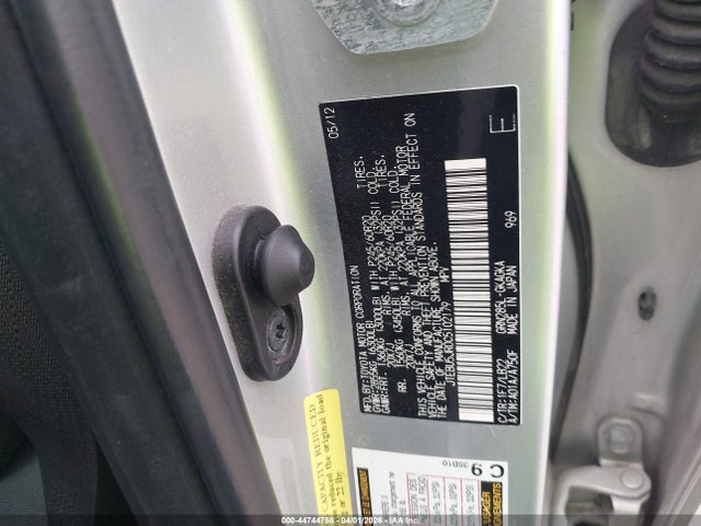 44744768 :رقم المزاد ، JTEBU5JR0C5102179 vin ، 2012 Toyota 4runner Limited مزاد بيع