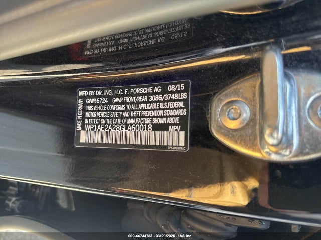 2016 PORSCHE CAYENNE E-HYBRID WP1AE2A28GLA60018 Photo 8