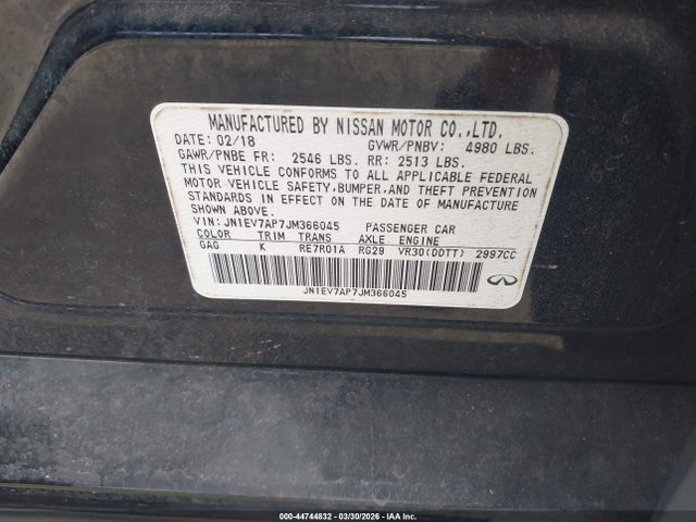 2018 INFINITI Q50 JN1EV7AP7JM366045 Photo 8