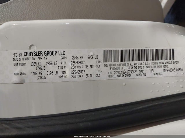 2013 CHRYSLER TOWN & COUNTRY 2C4RC1BG4DR743674 Photo 8