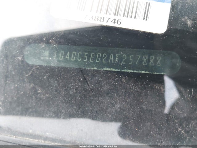 2010 Buick Lacrosse Cxl მანქანა იყიდება აუქციონზე, vin: 1G4GC5EG2AF257888, აუქციონის ნომერი: 44745188