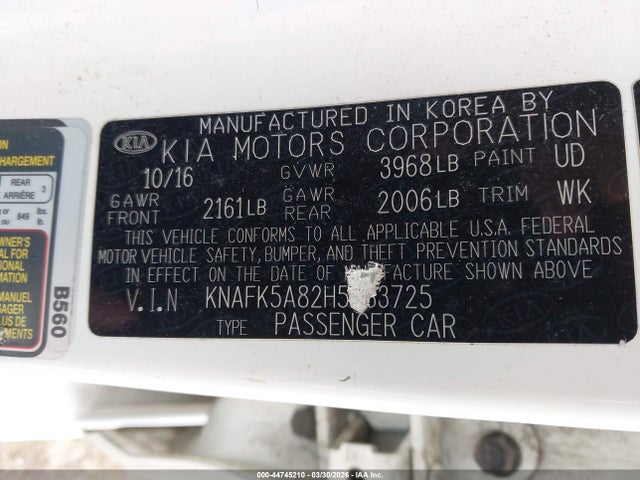 2017 KIA FORTE KNAFK5A82H5683725 Photo 8