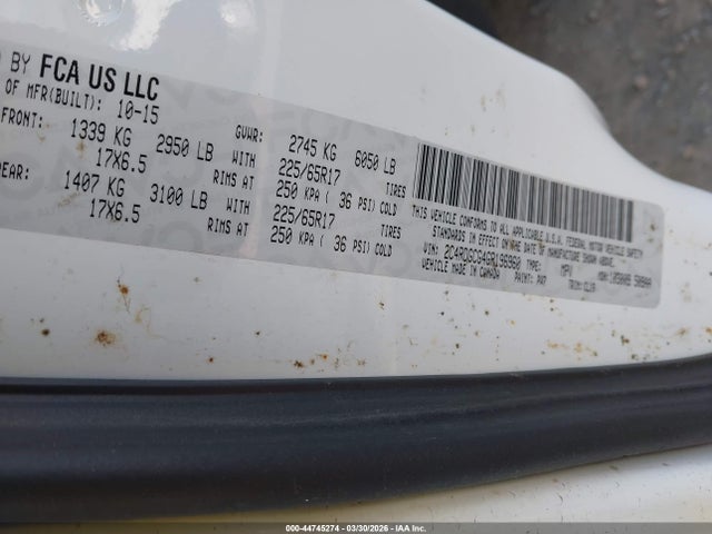 2016 DODGE GRAND CARAVAN 2C4RDGCG4GR196960 Photo 8