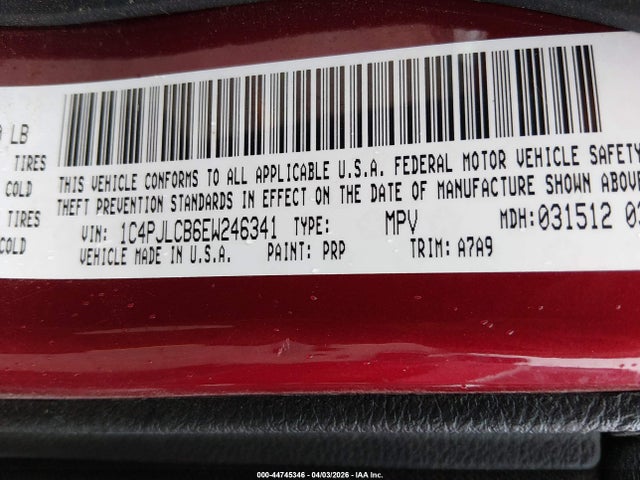 2014 JEEP CHEROKEE 1C4PJLCB6EW246341 Photo 8