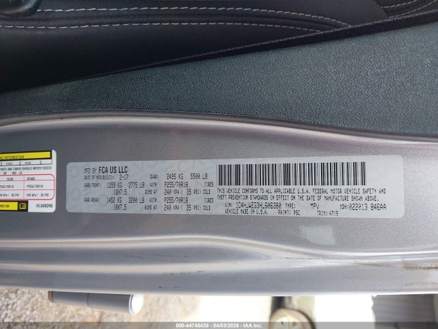 2017 Jeep Wrangler Unlimited Sahara 4x4 მანქანა იყიდება აუქციონზე, vin: 1C4HJWEG3HL606380, აუქციონის ნომერი: 44745438