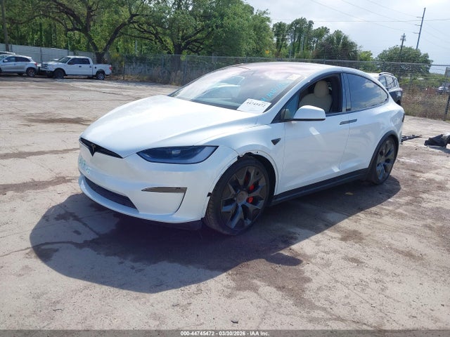 2026 Tesla Model X Plaid მანქანა იყიდება აუქციონზე, vin: 7SAXCBE6XTF483648, აუქციონის ნომერი: 44745472