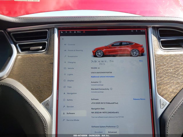 2013 TESLA MODEL S 5YJSA1CN1DFP24709 Photo 6