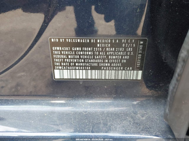2015 VOLKSWAGEN GOLF SPORTWAGEN 3VWCA7AUXFM503168 Photo 8