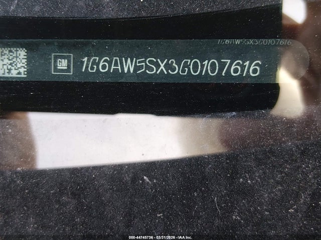 1G6AW5SX3G0107616 Cadillac Cts Standard
