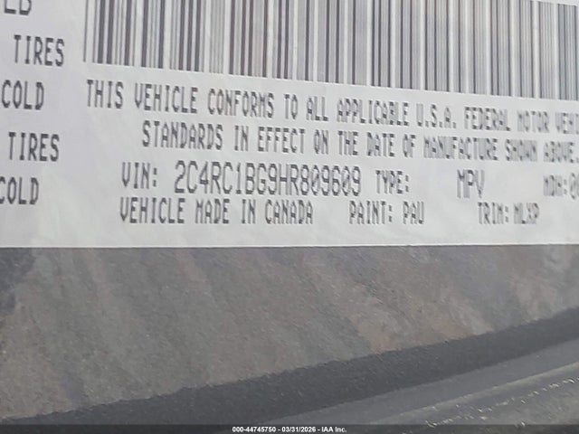 2017 CHRYSLER PACIFICA 2C4RC1BG9HR809609 Photo 8